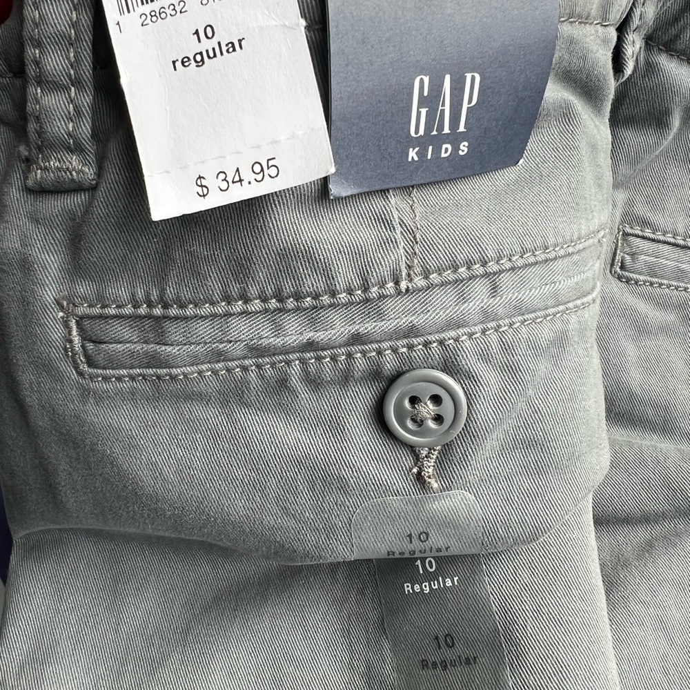 GAP Kids Classic Gray Chino Pants 10R
